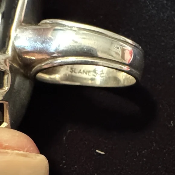 SLANE Silver Women's Geometric Ring - Picture 9 of 9